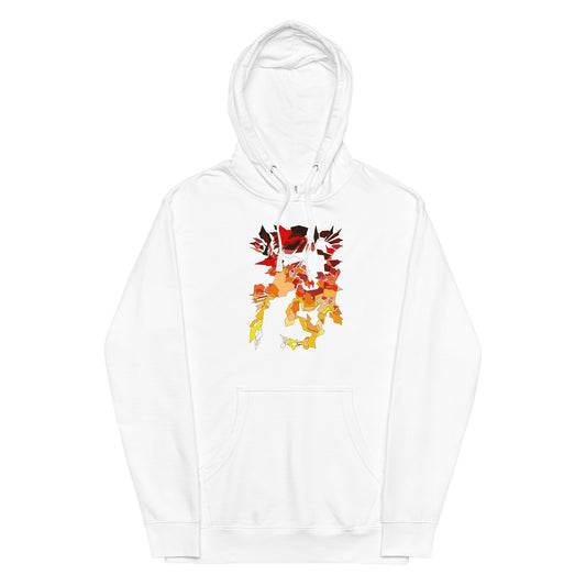 ABSTRACT RED HOODIE