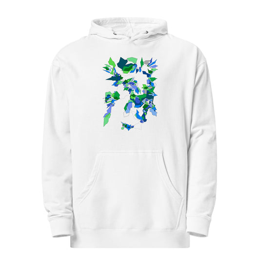 ABSTRACT BLUE HOODIE