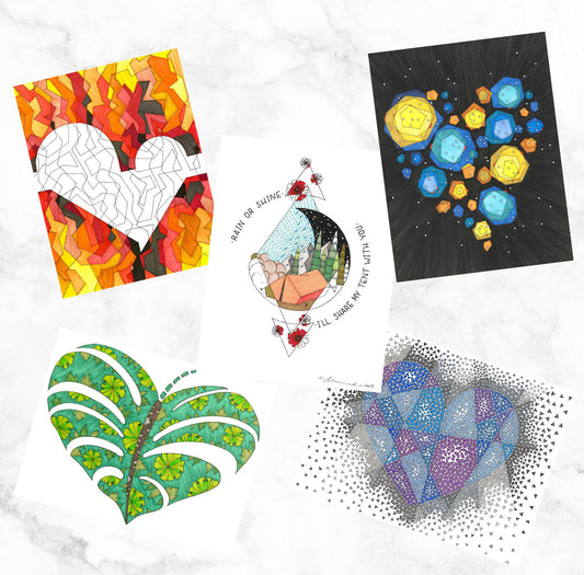 Lotsa Love - 5 Postcard Pack