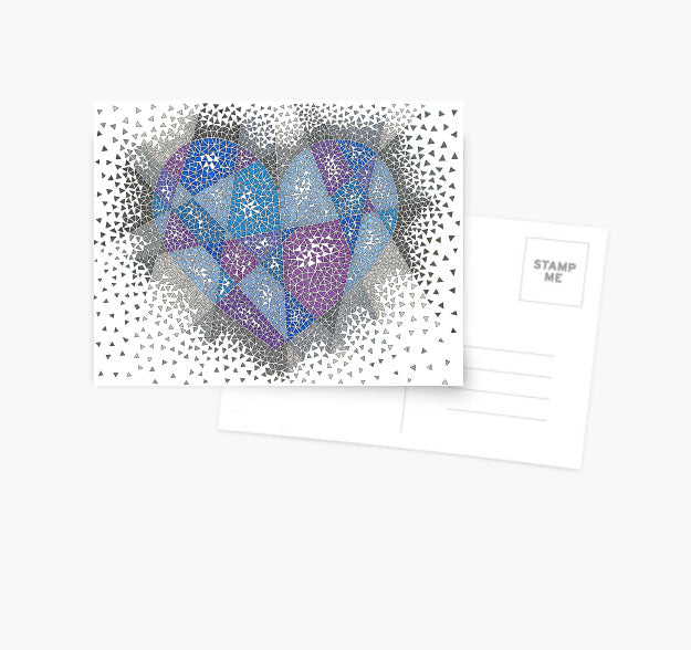 Shattered Heart postcard