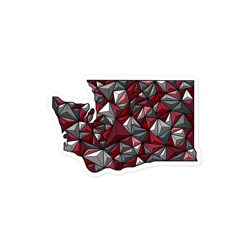 Washington State - Geometric WSU - Sticker