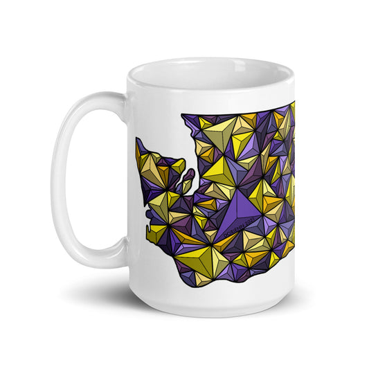 Washington State - Geometric UW - Glossy Mug