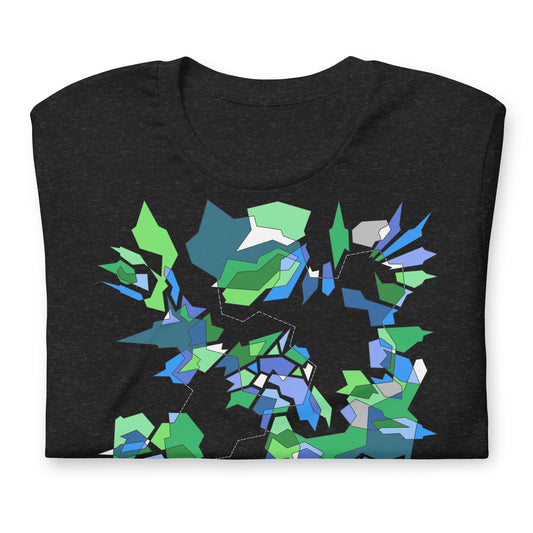 ABSTRACT BLUE TEE