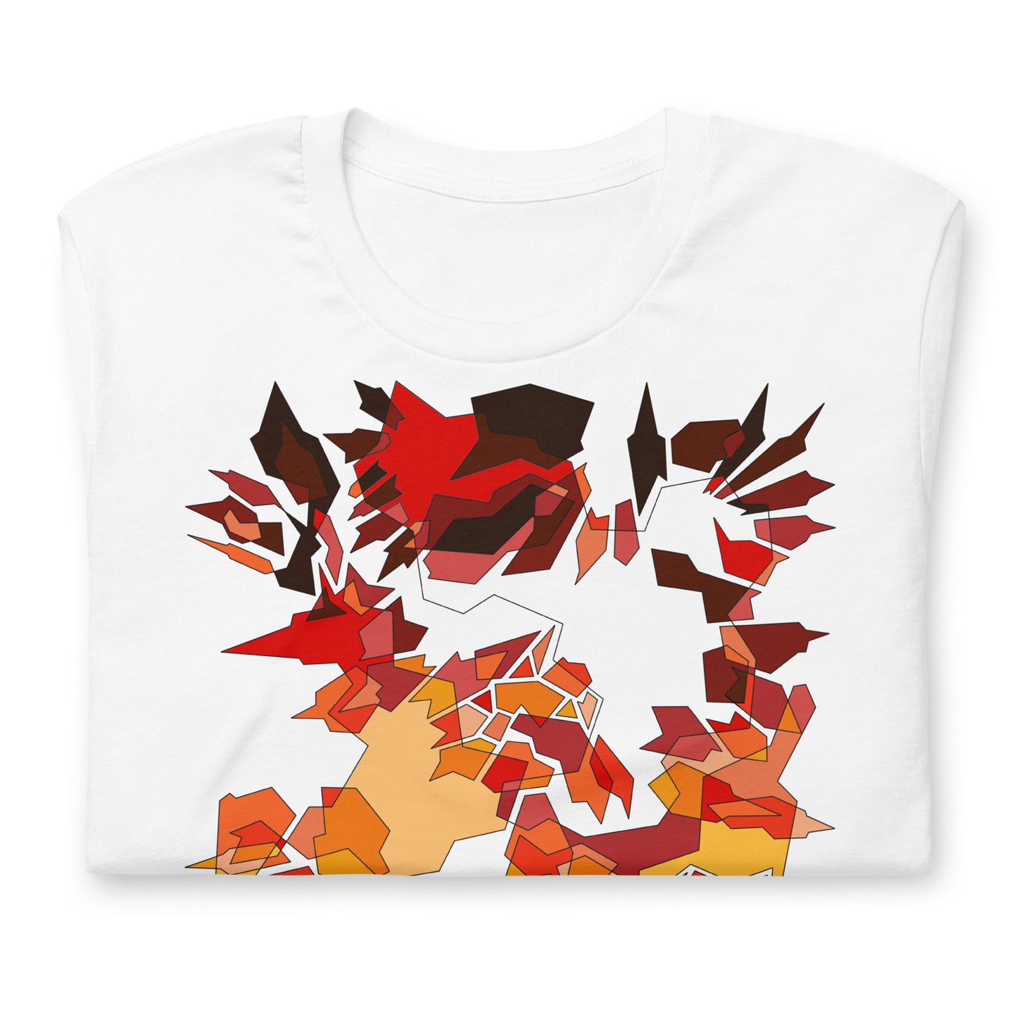 ABSTRACT RED TEE