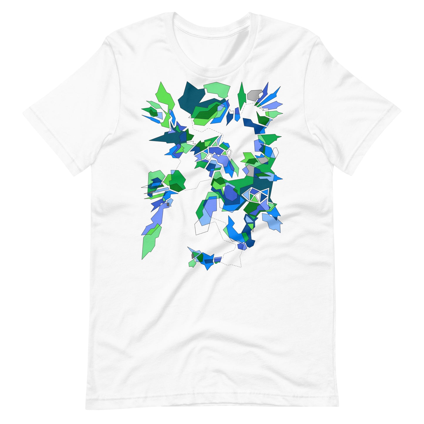 ABSTRACT BLUE TEE