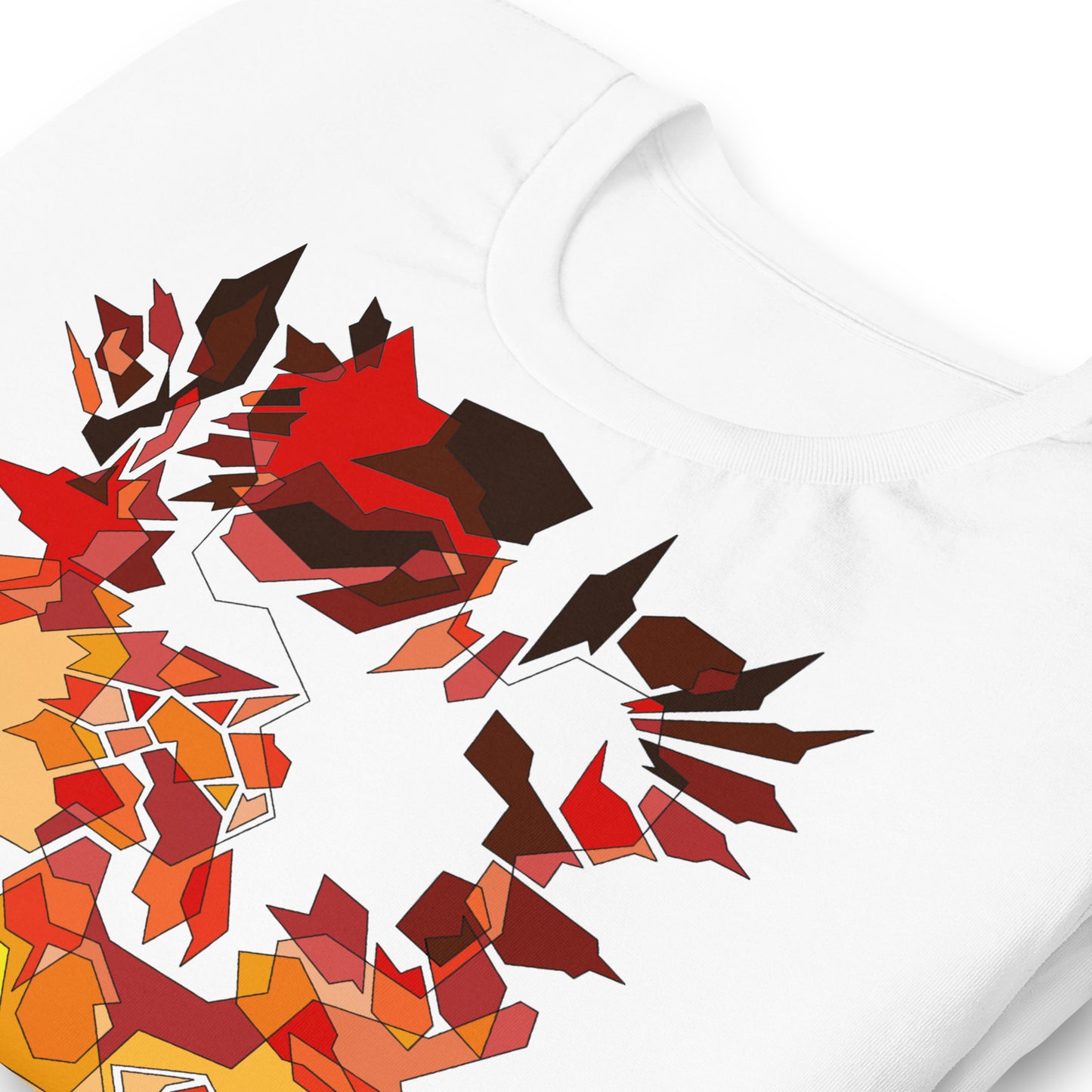 ABSTRACT RED TEE