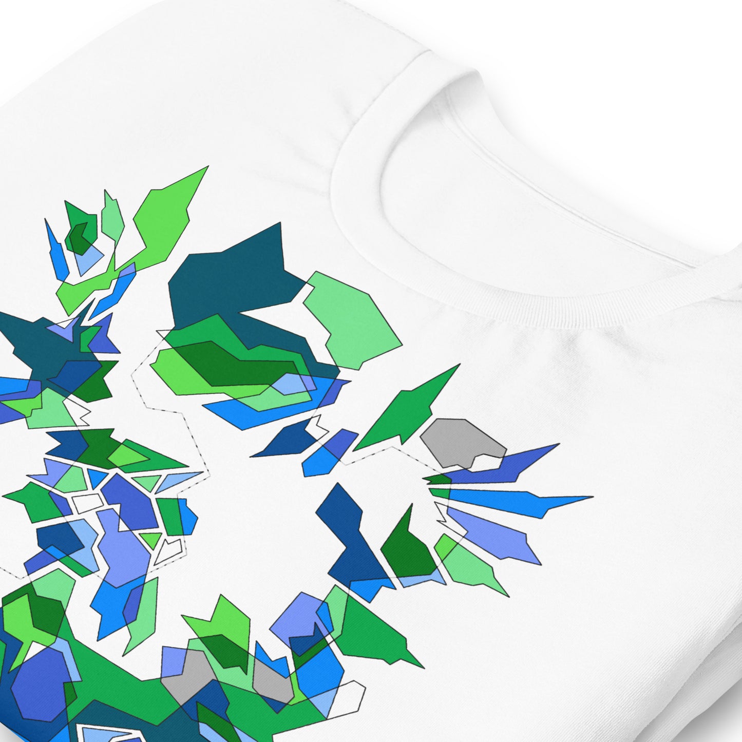 ABSTRACT BLUE TEE